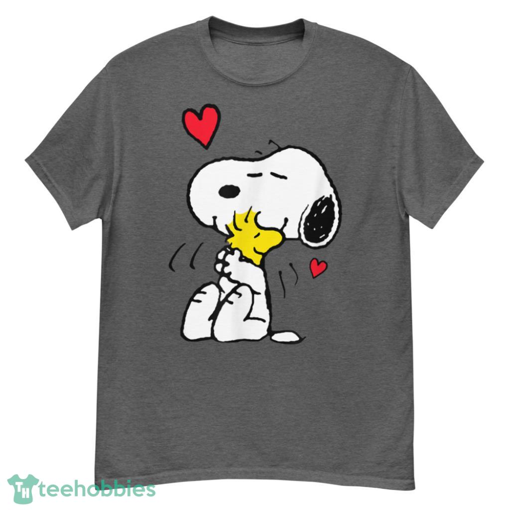  Valentine Snoopy And Woodstock Lots Of Love T-Shirt - G500 Men’s Classic T-Shirt-1