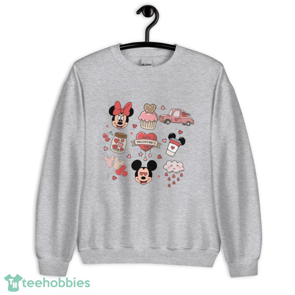 Vintage Mickey Minnie Valentine Shirt - Unisex Heavy Blend Crewneck Sweatshirt