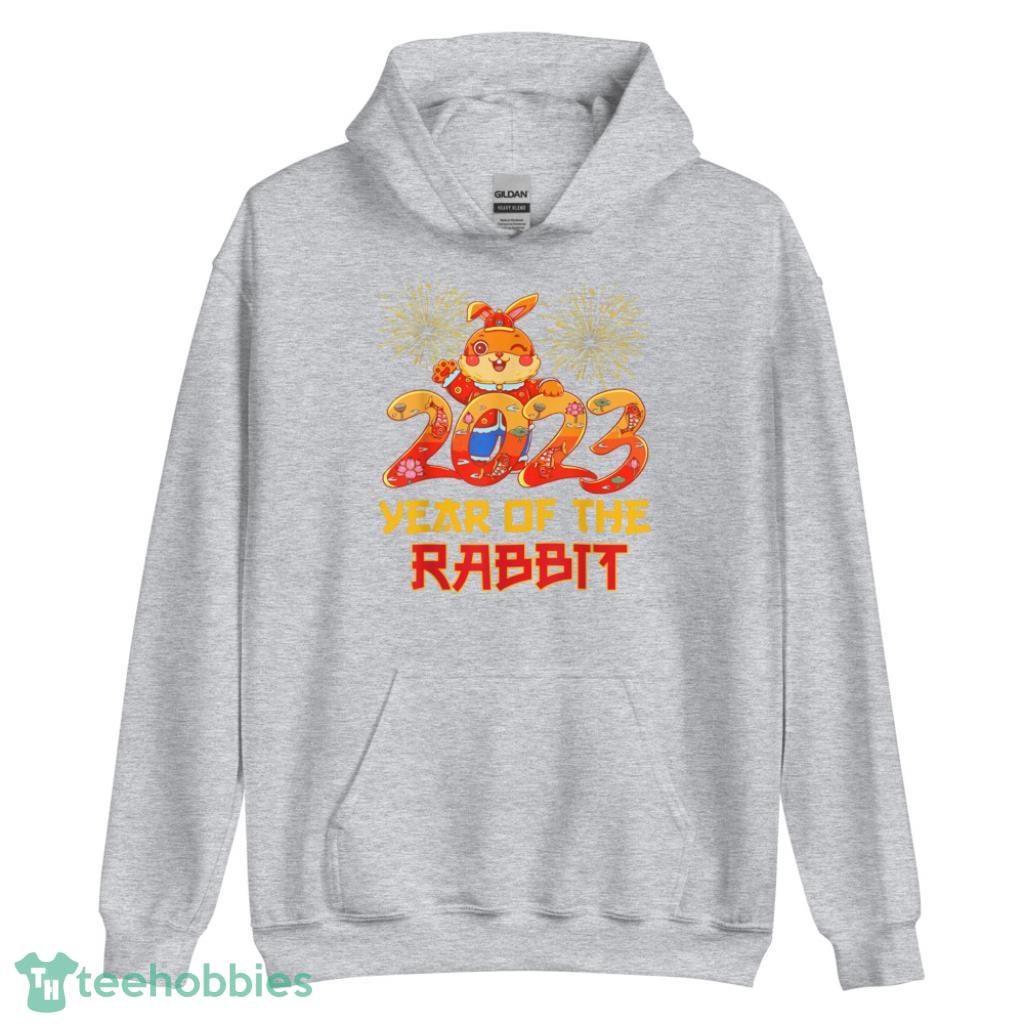 Year Of the Rabbit Shirt Happy Lunar New Year 2023 Chinese T Shirt image Year Of the Rabbit Shirt - Happy Lunar New Year 2023 Chinese T-Shirt - Unisex Heavy Blend Hooded Sweatshirt
