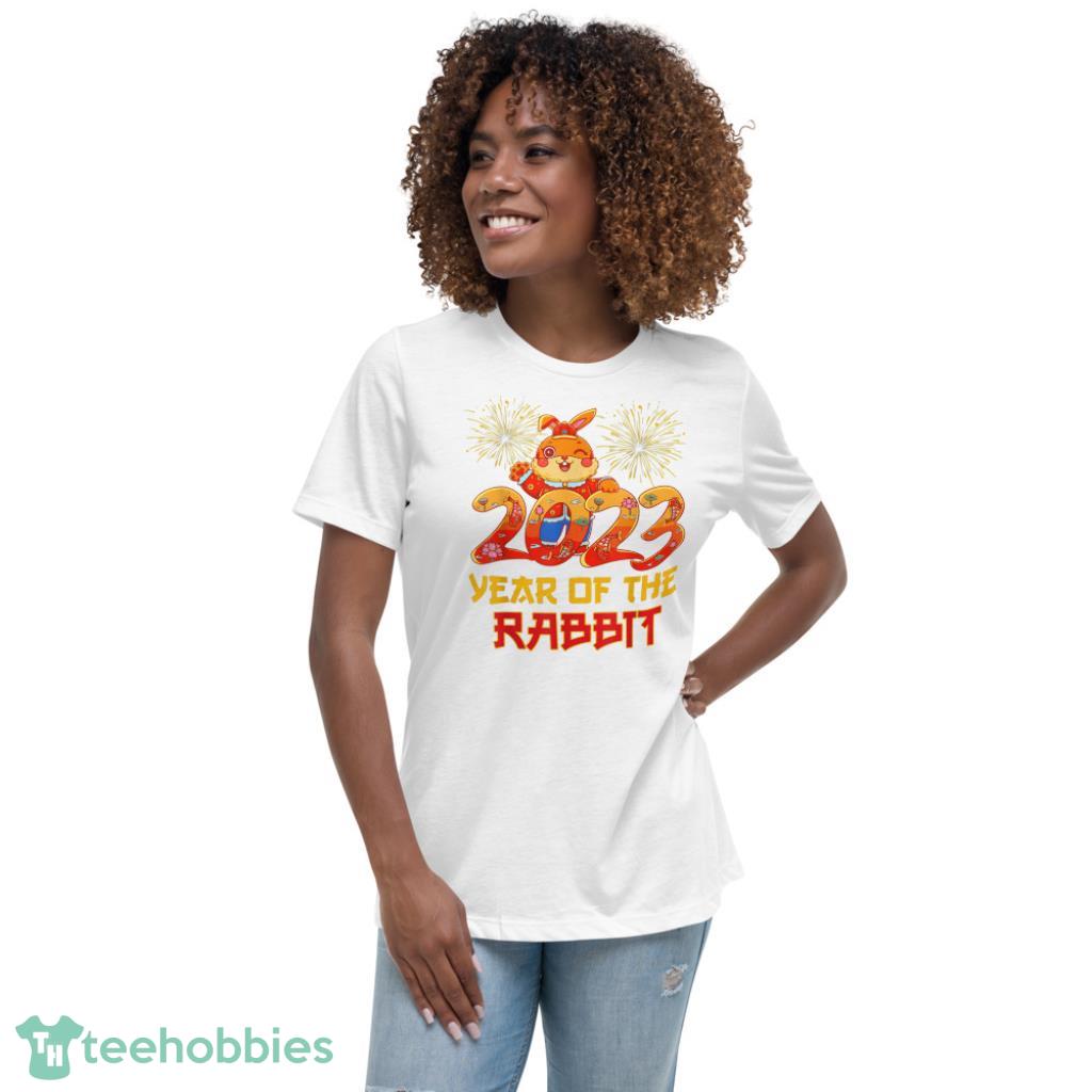 Year Of the Rabbit Shirt - Happy Lunar New Year 2023 Chinese T-Shirt - Womens Relaxed Short Sleeve Jersey Tee Year Of the Rabbit Shirt - Happy Lunar New Year 2023 Chinese T-Shirt - Womens Relaxed Short Sleeve Jersey Tee