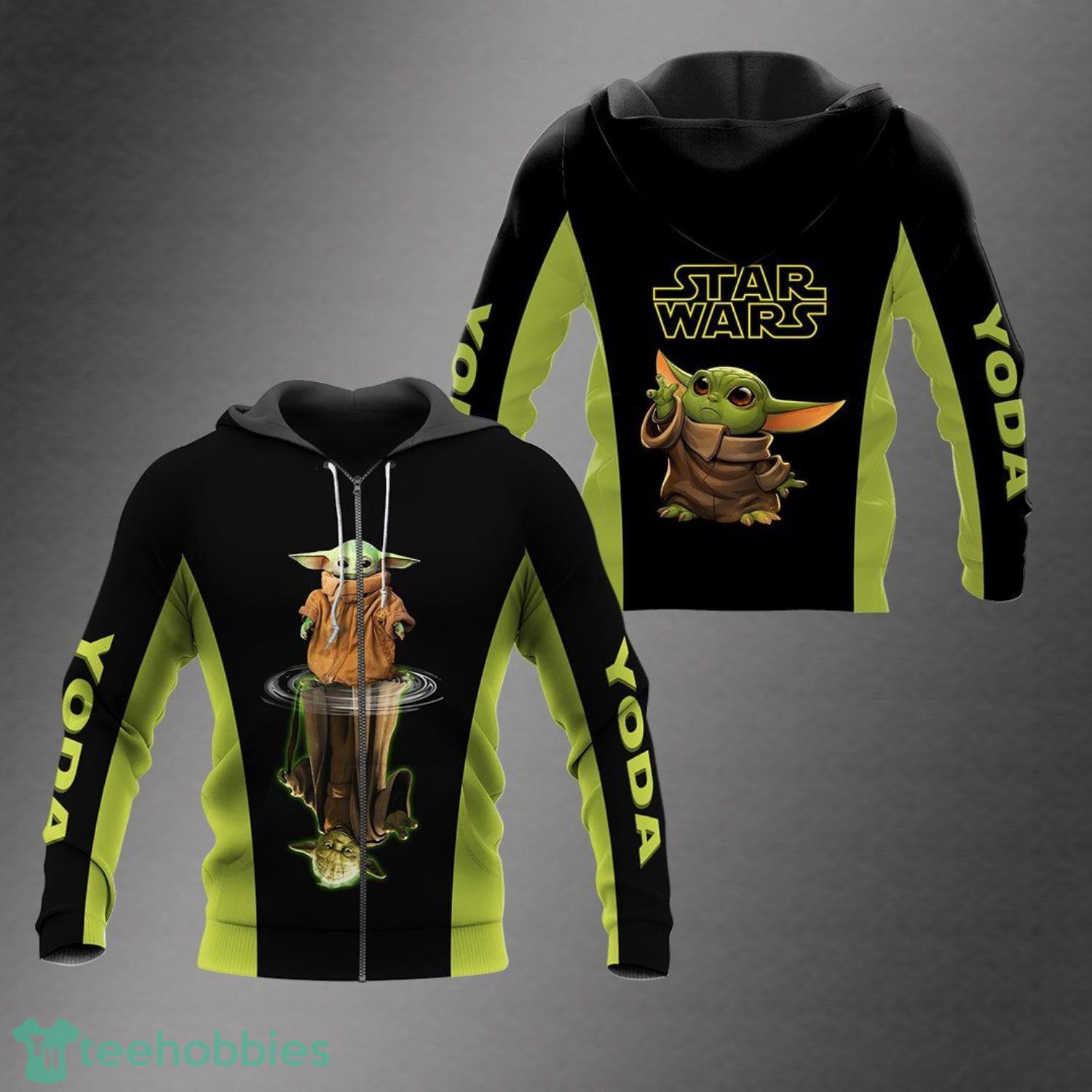 Yoda Hoodie Zip Hoodie For Star Wars Fans - d0a6ace3cf7ea95915d54c6beedef438