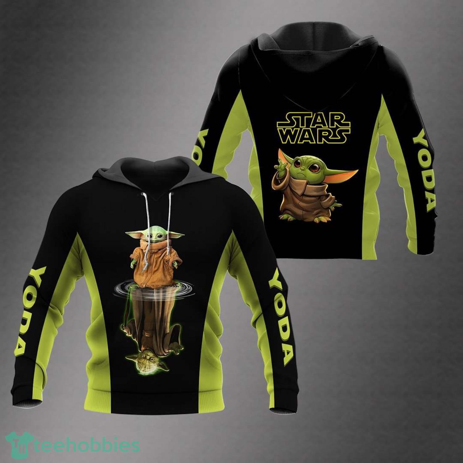 Yoda Hoodie Zip Hoodie For Star Wars Fans - 25439e8d5fc7eadccdaea14caacc3db7