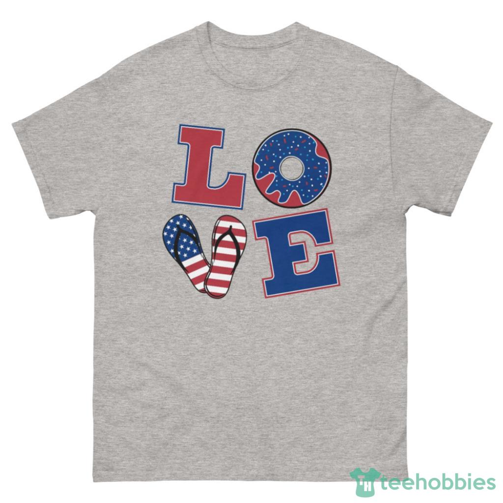 4th July Love T-Shirt - 500 Men’s Classic Tee Gildan 4th July Love T-Shirt - 500 Men’s Classic Tee Gildan