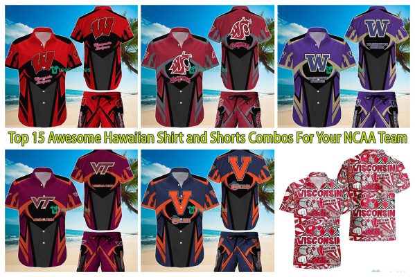 Top 15 Awesome Hawaiian Shirt and Shorts Combos For Your NCAA Team