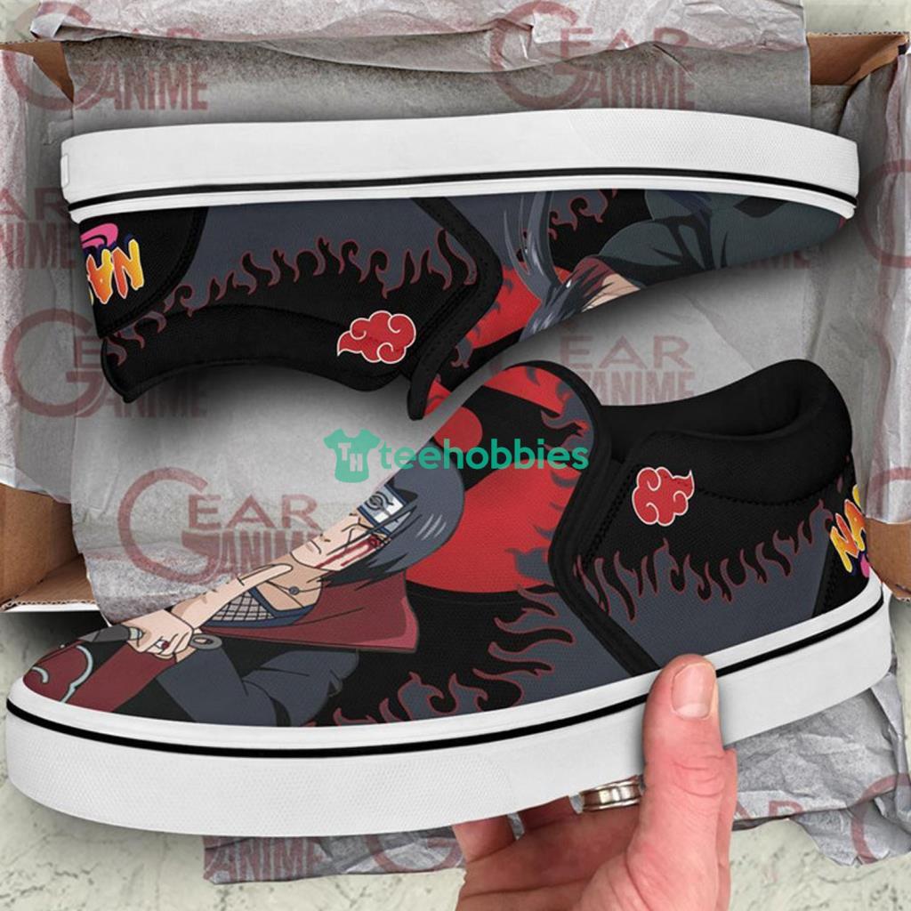 Akatsuki Itachi Custom Anime Slip On Sneakers Shoes Product Photo 1 Akatsuki Itachi Custom Anime Slip On Sneakers Shoes Product Photo 1