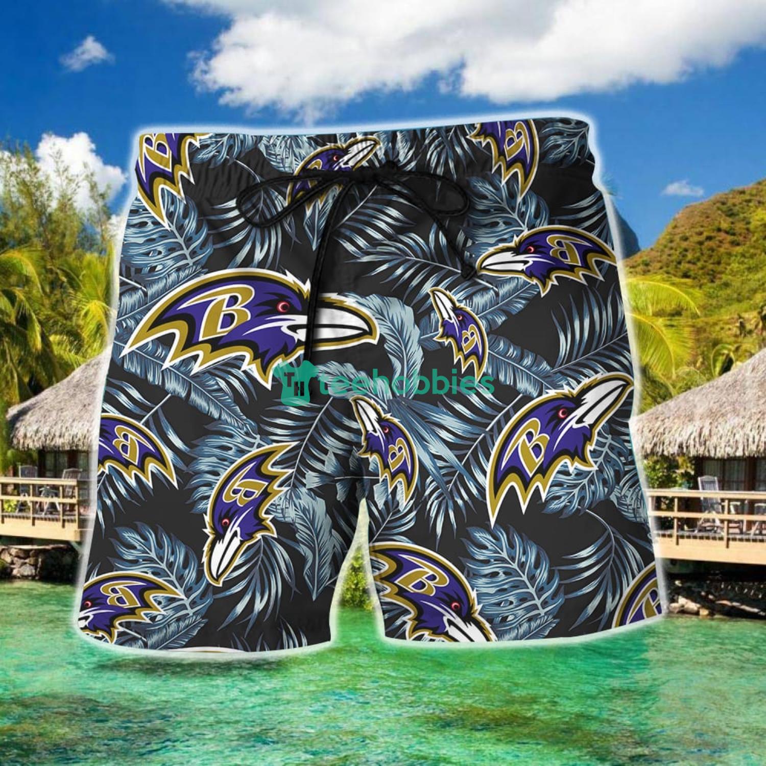 Baltimore Ravens Design 3 Beach Hawaiian Shirt Men And Women For