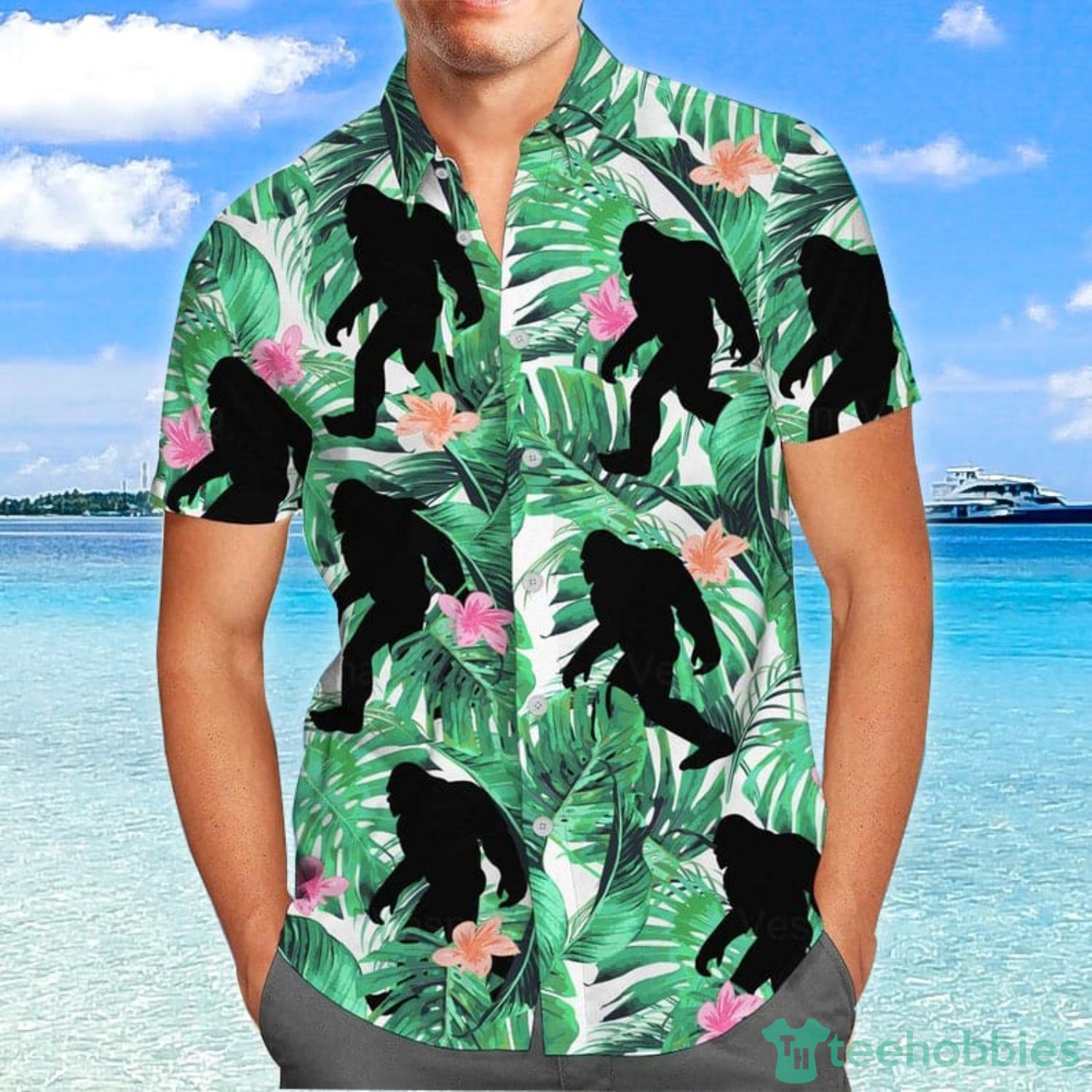 Bigfoot Hawaii Hawaiian Shirt Fashion Tourism For Men Women Shirt -  Listentee