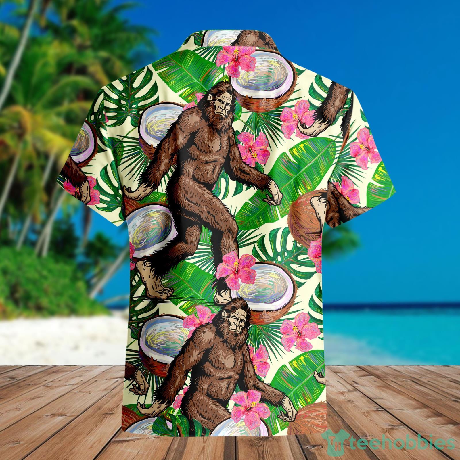 Camping With Bigfoot Hawaiian Shirt Outfit For Men Women - Listentee