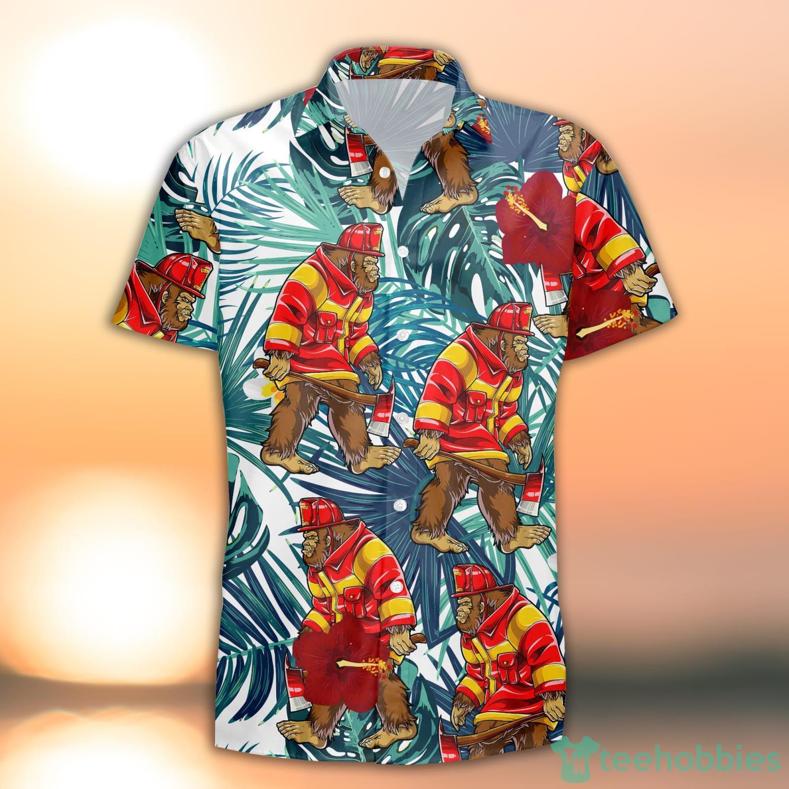 Women's Funny Bigfoot Plus Size Hawaiian Shirt - VinCo Hawaiian Shirts
