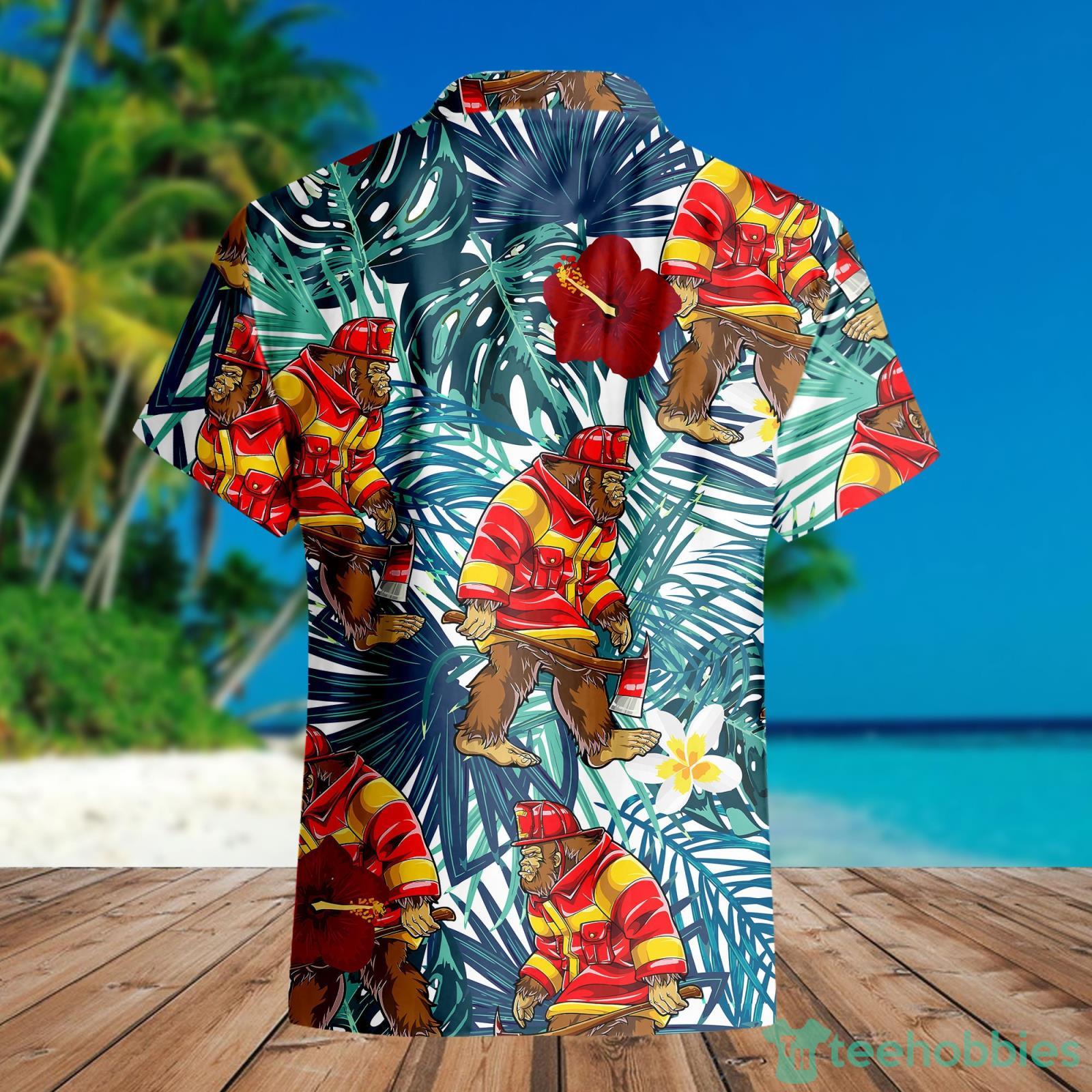 Women's Funny Bigfoot Plus Size Hawaiian Shirt - VinCo Hawaiian Shirts