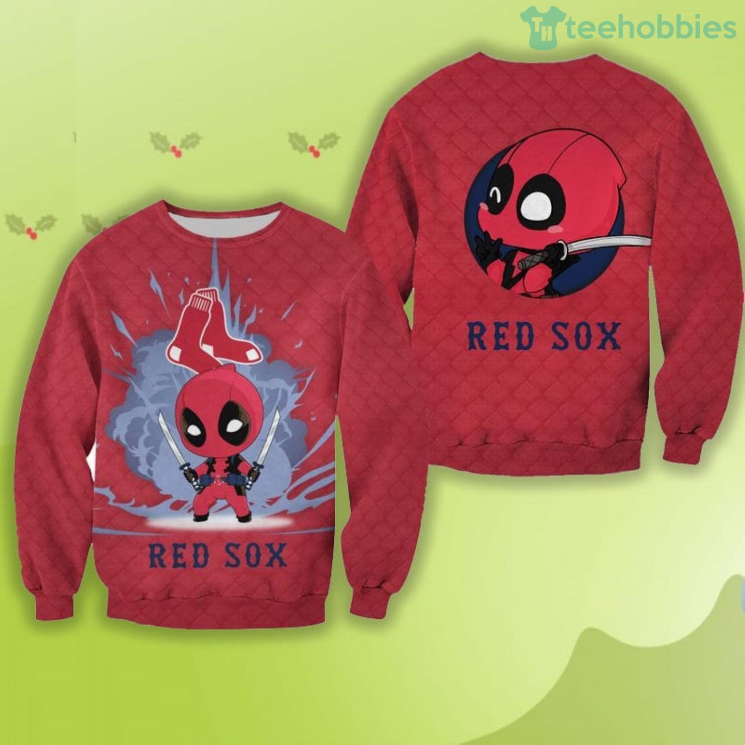 Boston Red Sox Hoodie 3D Deadpool Red Sox Gift - Personalized