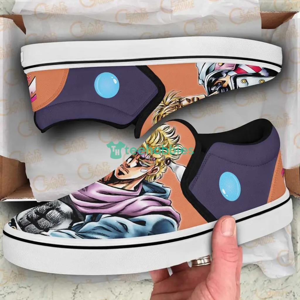 Caesar Anthonio Zeppeli Slip On Sneakers Custom Anime JoJo's Bizarre Adventure Shoes image Caesar Anthonio Zeppeli Slip On Sneakers Custom Anime JoJo's Bizarre Adventure Shoes Product Photo 1