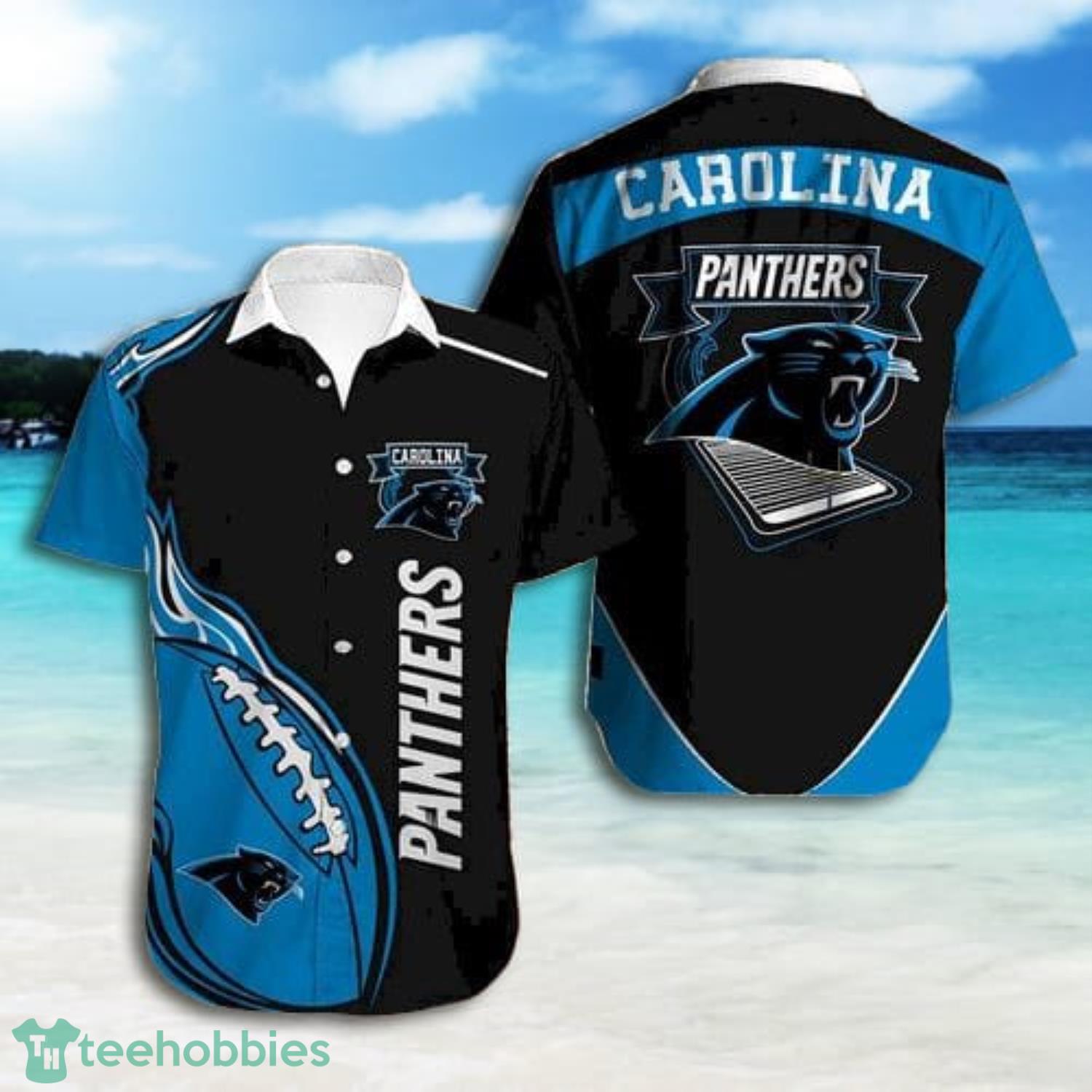 Carolina Panthers Men s Short Sleeve Shirt Hawaiian Shirts Button