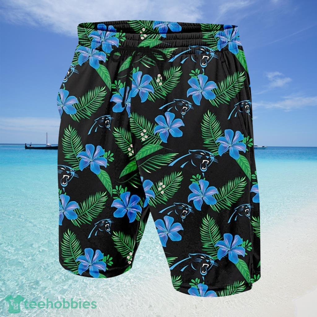 Carolina Panthers Hawaiian Outfits Button Down Shirt Suit Casual Beach  Shorts