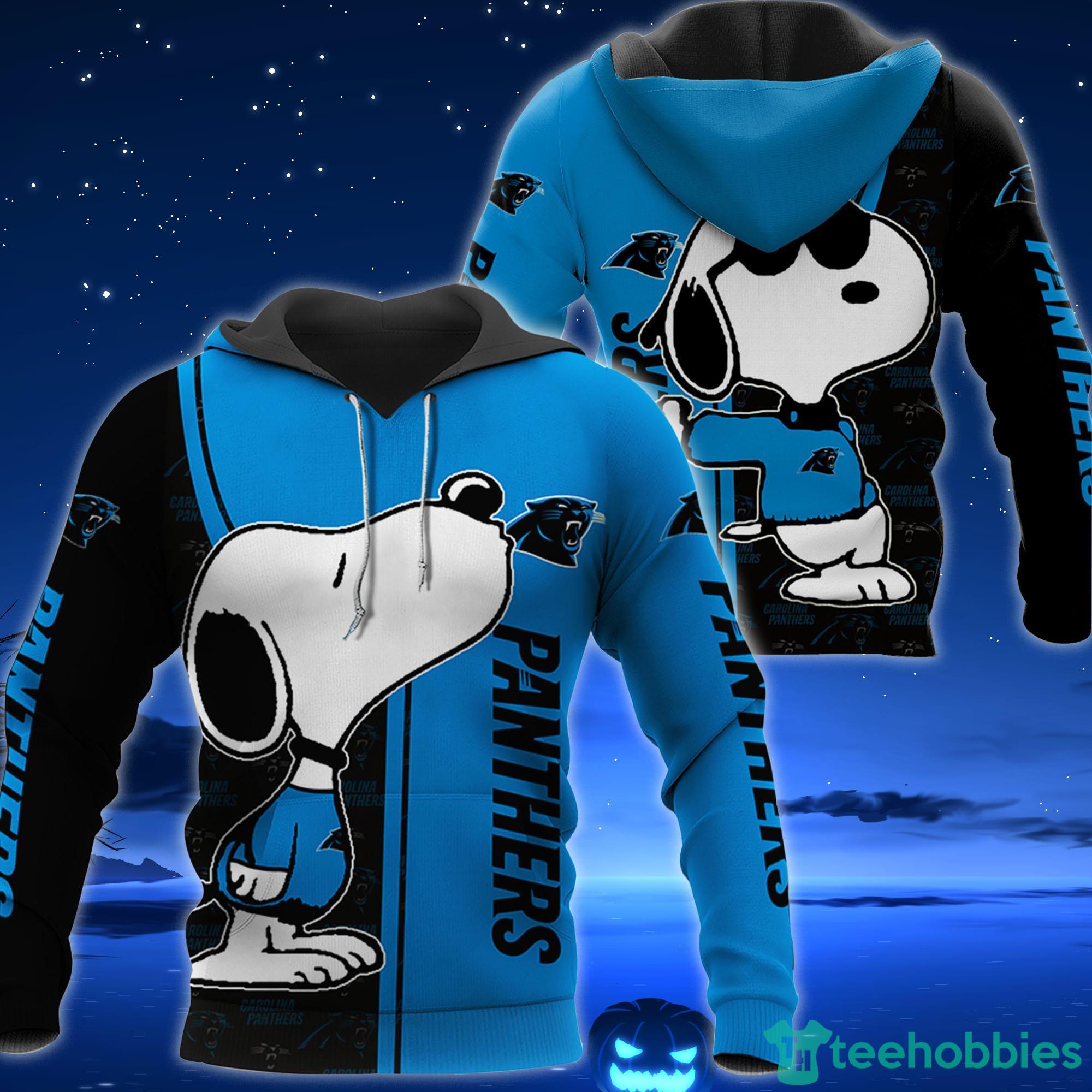 Carolina Panthers Snoopy All Over Printed 3D T-Shirt Hoodie Sweatshirt  Bomber For Sport Fans