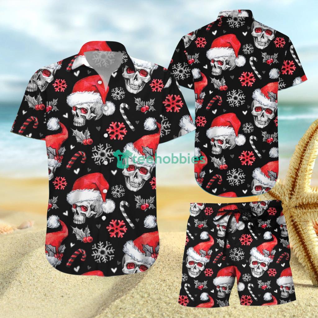 Christmas Skulls With Candy Canes Aloha Hawaiian Shirt And Short - Christmas Skulls With Candy Canes Aloha Hawaiian Shirt And Short Christmas Skulls With Candy Canes Aloha Hawaiian Shirt And Short - Christmas Skulls With Candy Canes Aloha Hawaiian Shirt And Short