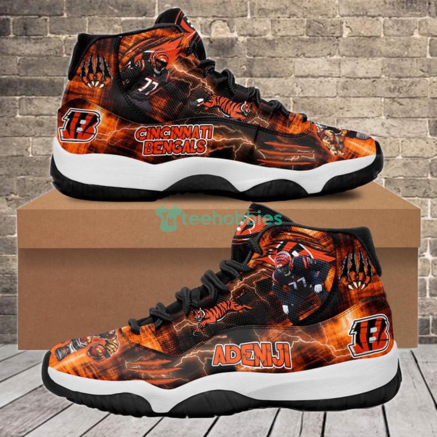 Cincinnati Bengals Hakeem Adeniji Air Jordan 11 Shoes Sneaker For Fans Product Photo 1