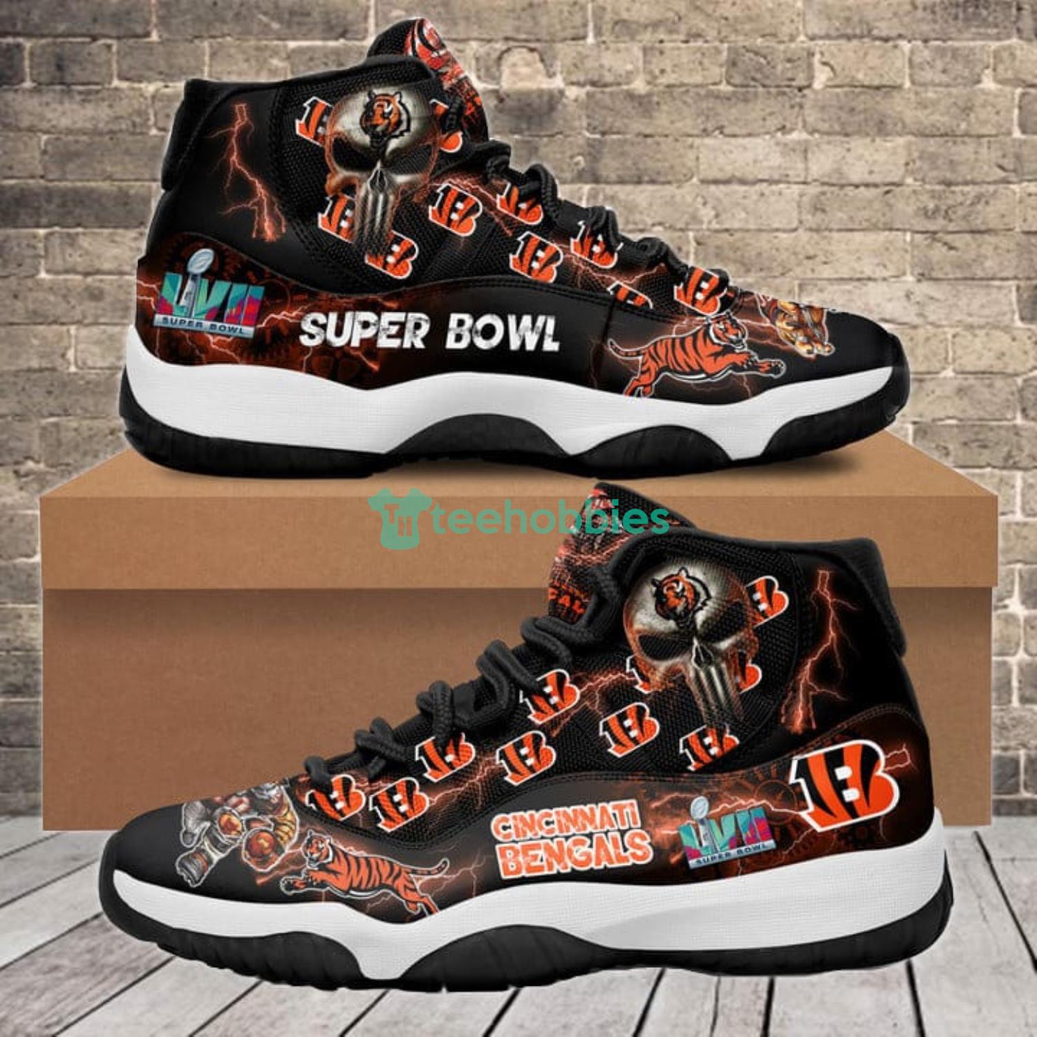 Cincinnati Bengals Nation Team Air Jordan 11 Shoes Sneaker For Fans Product Photo 1