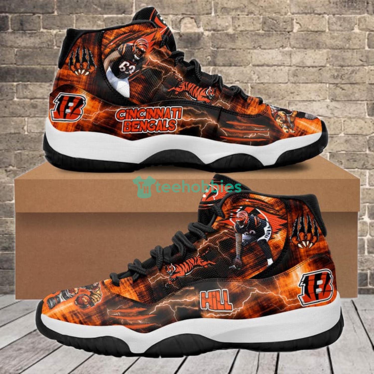 Cincinnati Bengals Trey Hill Air Jordan 11 Shoes Sneaker For Fans Product Photo 1