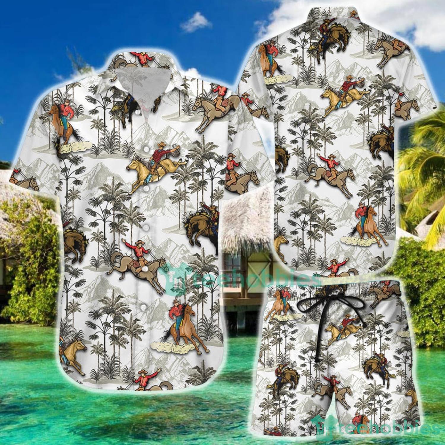 Cowboys Riding Horse In The Desert Trendy Hawaiian Shirt Aloha Shirt -  Trendy Aloha