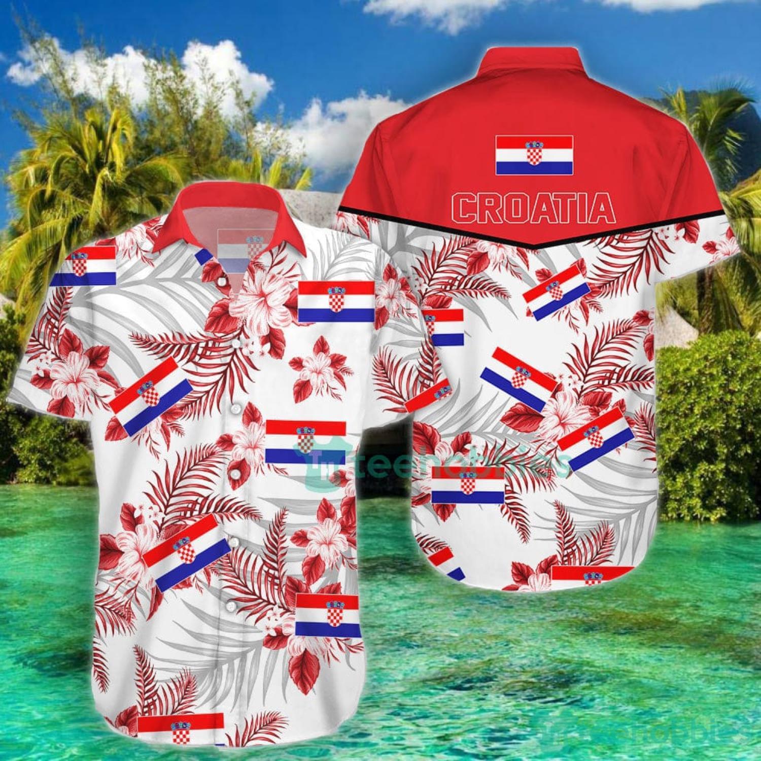 Croatia National Soccer Team Qatar World Cup 2022 Season Winter World Cup Hawaiian Shirt And Short For Fans Product Photo 3 Croatia National Soccer Team Qatar World Cup 2022 Season Winter World Cup Hawaiian Shirt And Short For Fans Product Photo 3