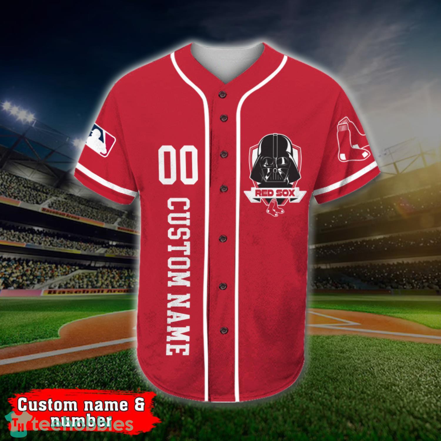Custom Name And Number Boston Red Sox Darth Vader Star Wars