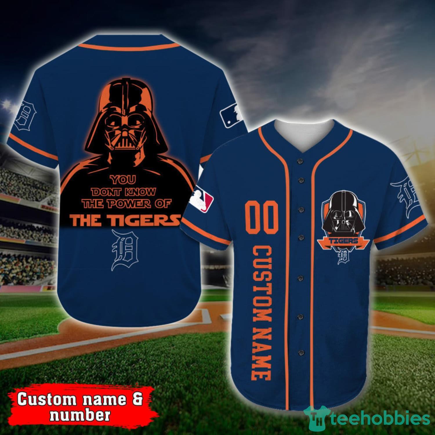 Custom Name And Number Detroit Tigers Darth Vader Star Wars