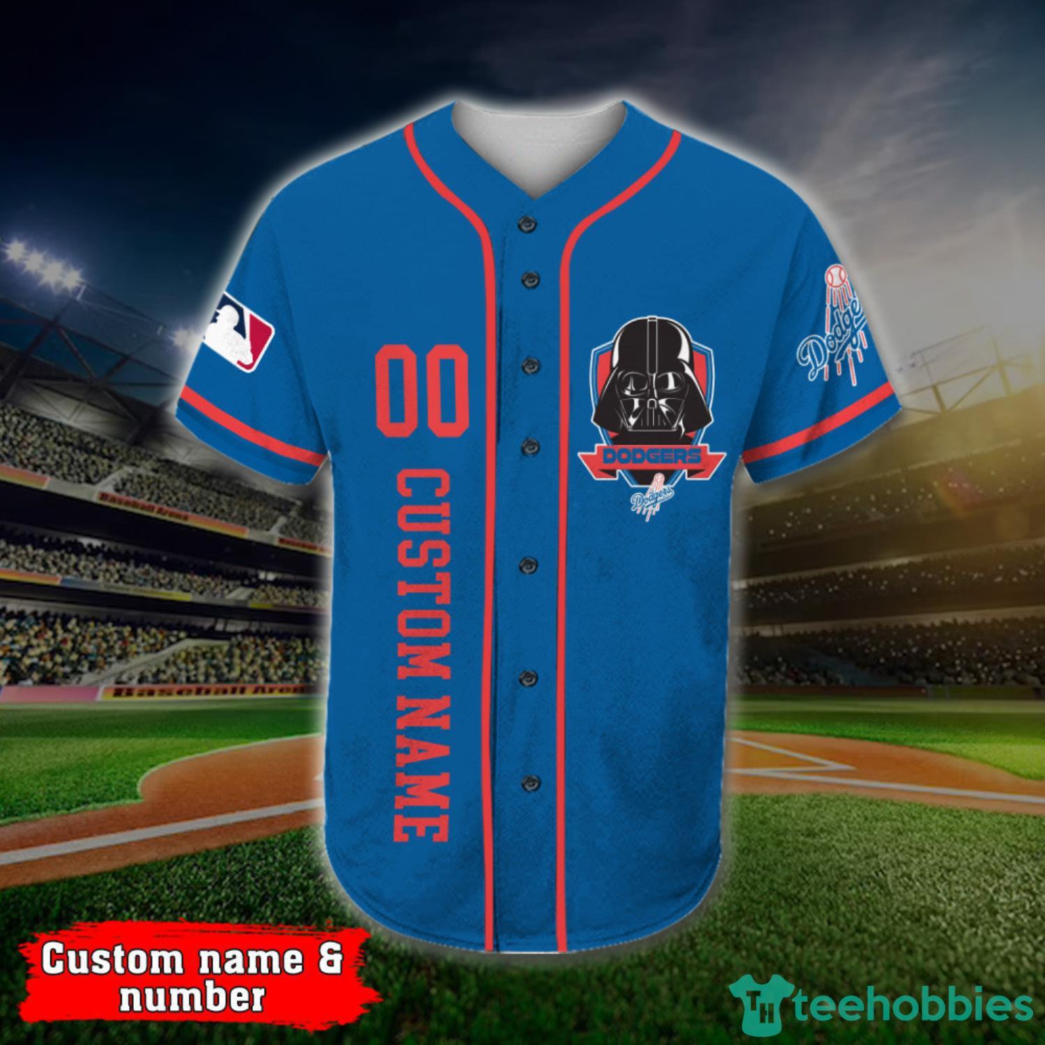 Custom Name And Number Los Angeles Dodgers Darth Vader Star Wars