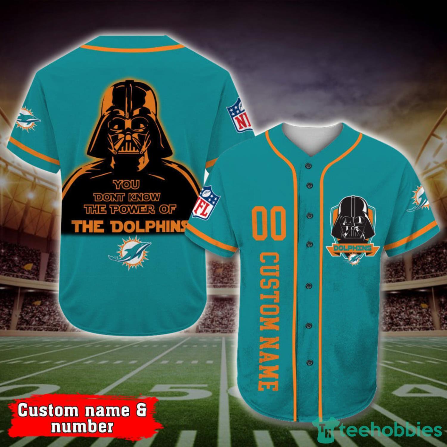 Custom Name And Number Miami Dolphins Darth Vader Star Wars