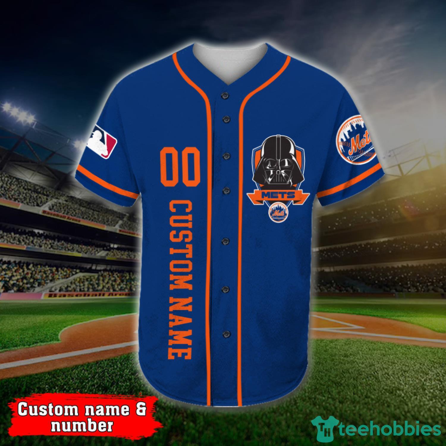 New York Mets Team Custom Name Number Royal Baseball Jersey