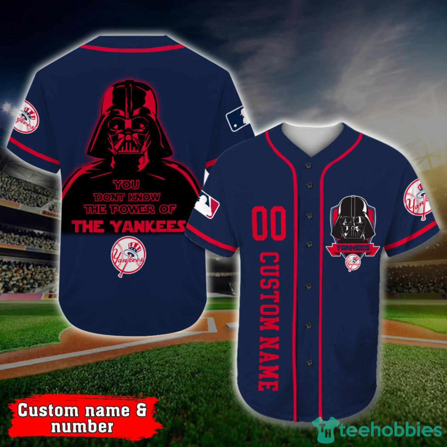Custom Name And Number New York Yankees Darth Vader Star