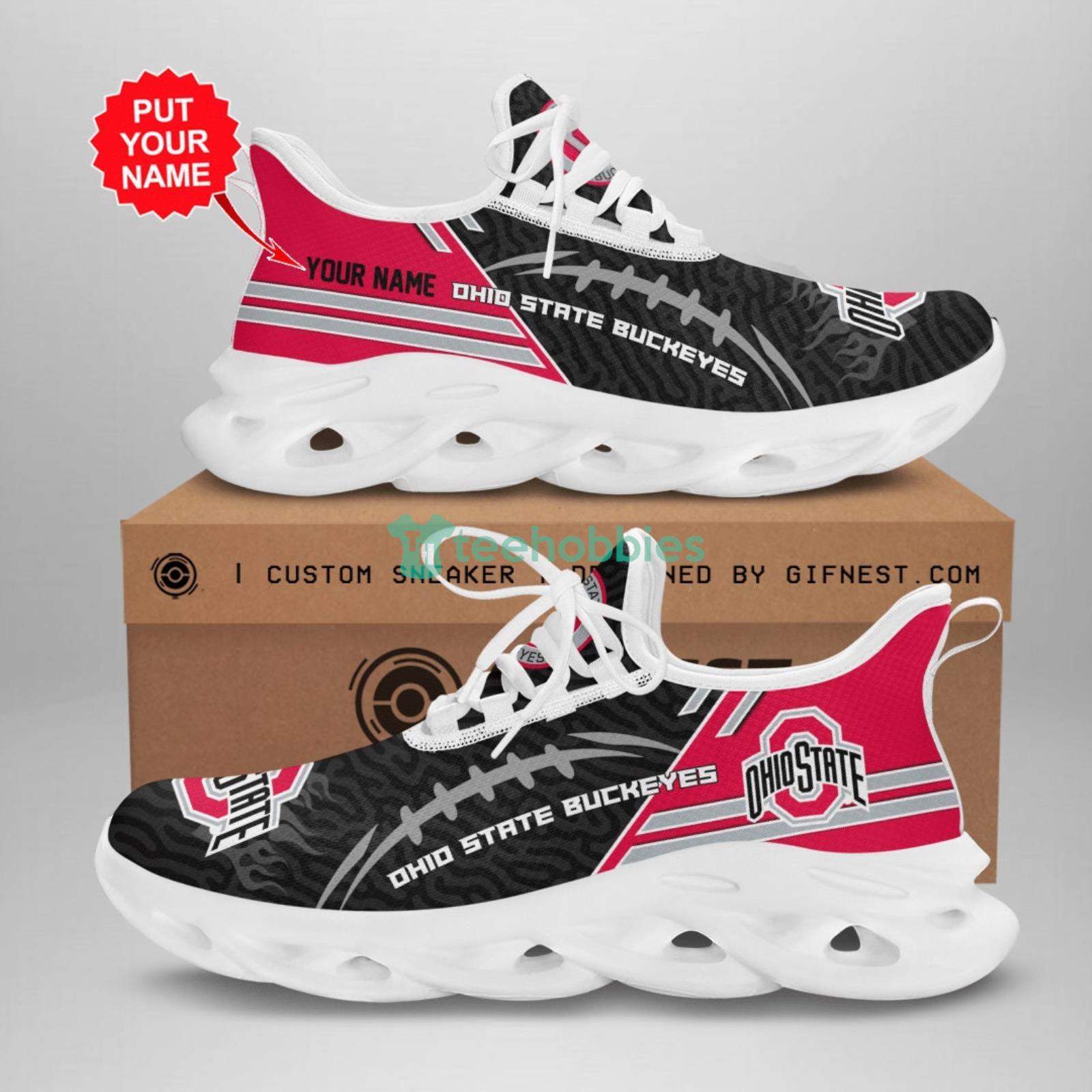 Custom Name Ohio State Buckeyes Max Soul Shoes Product Photo 1 Custom Name Ohio State Buckeyes Max Soul Shoes Product Photo 1