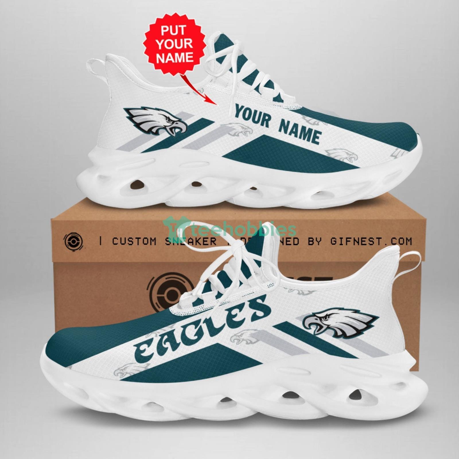 Single Line Logo Philadelphia Eagles Sneakers – Best Funny Store