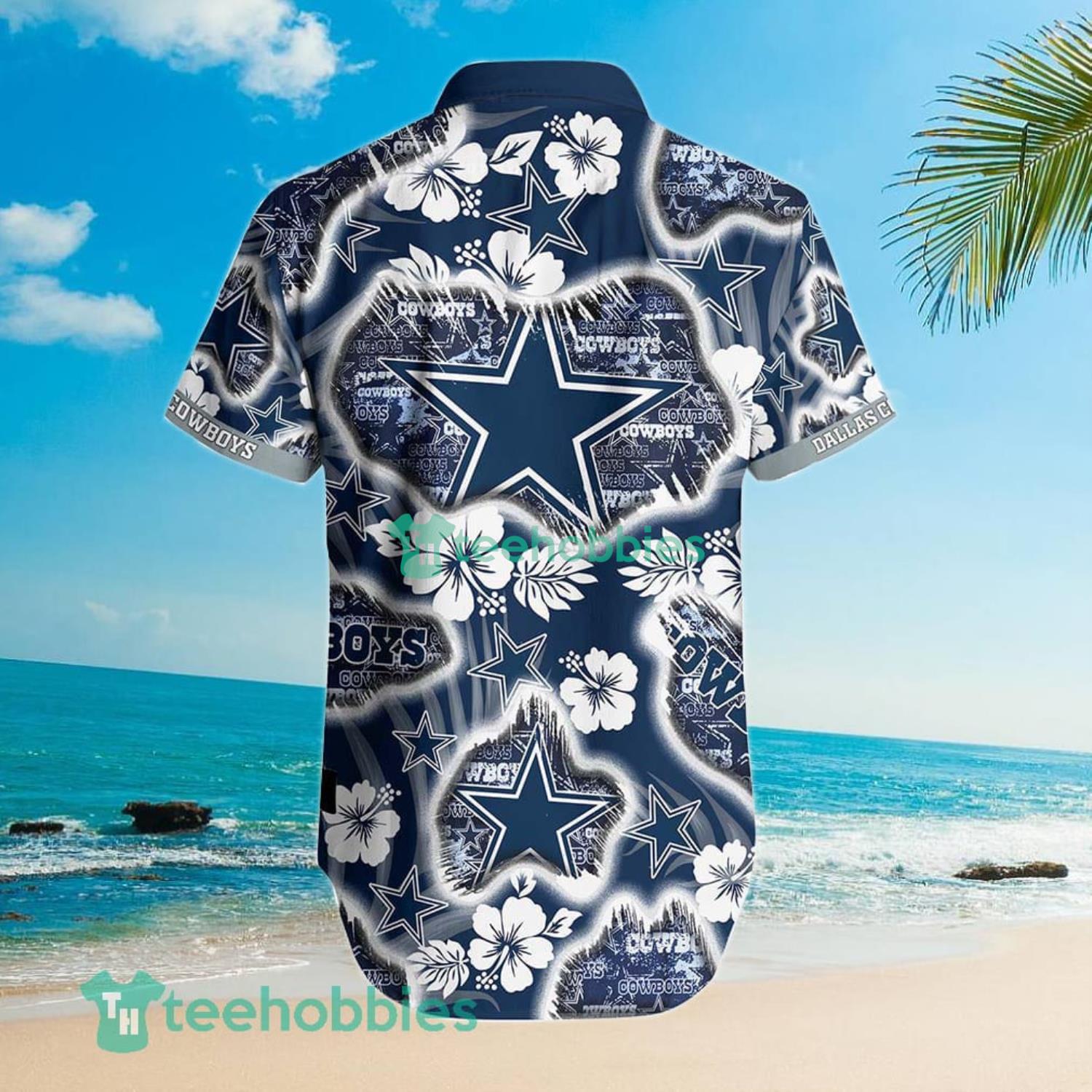 NEW ] NFL Dallas Cowboys floral tropical hot Hawaiian Shirt 08 FOR FAN