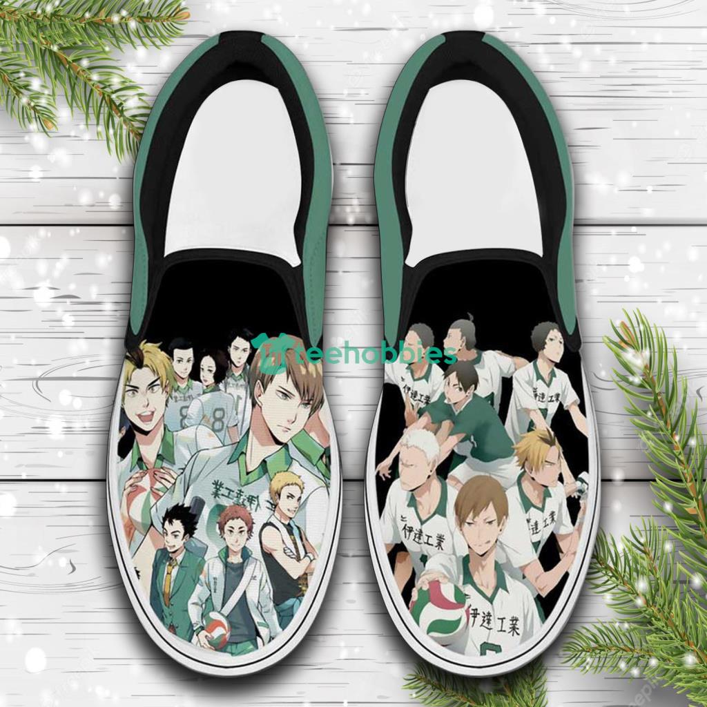Date Tech High Custom Anime Haikyuu Slip On Sneakers Shoes Product Photo 1 Date Tech High Custom Anime Haikyuu Slip On Sneakers Shoes Product Photo 1