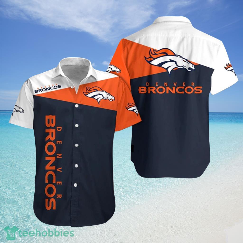 Denver Broncos NFL Tropical Pattern Hawaiian Shirt Custom Name For Fans