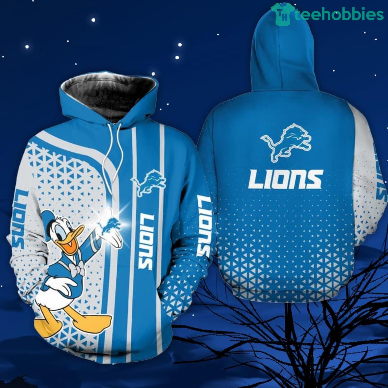 Detroit Lions Donald Hoodie Zip up Hoodie T-shirt Bomber Sweater
