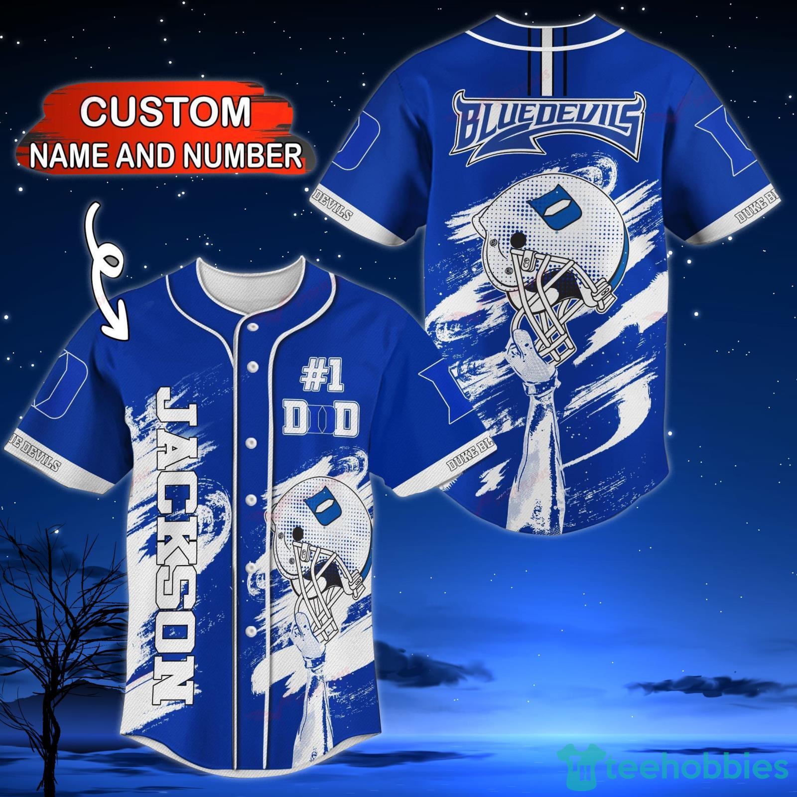 Custom Name Central Connecticut Blue Devils NCAA Baseball Jersey Shirt For  Fan