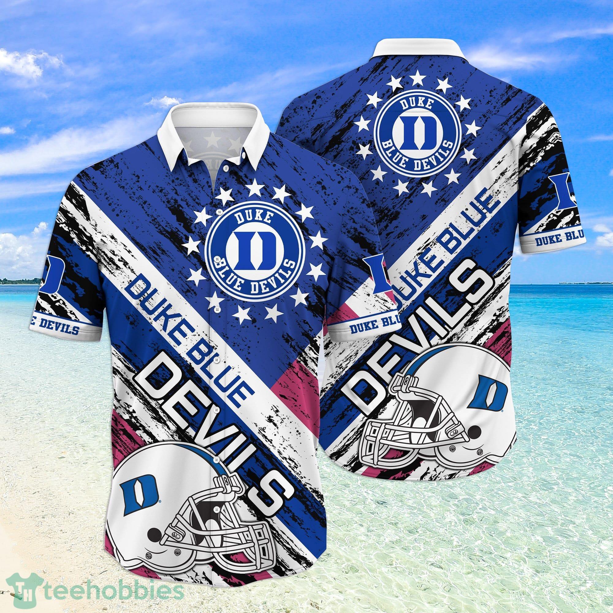 Duke Blue Devils NCAA Star Hawaiian Shirt For Fans Product Photo 1 Duke Blue Devils NCAA Star Hawaiian Shirt For Fans Product Photo 1