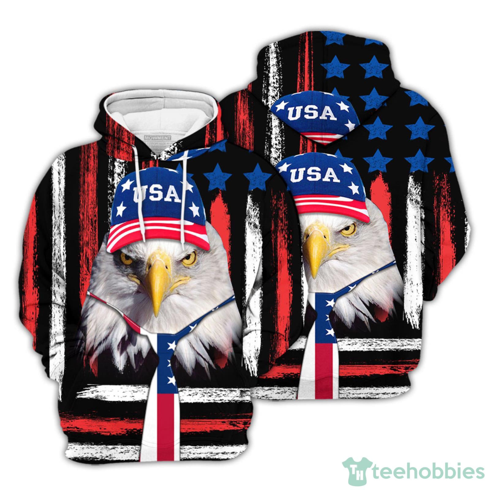 Source china factory custom American flag eagle design sublimation