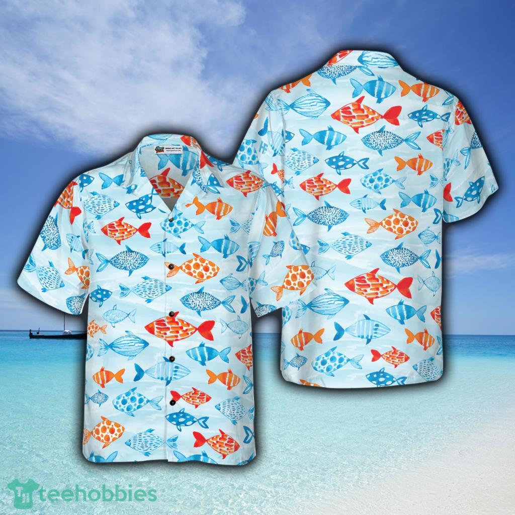 Buffalo Bills Hawaiian Shirt Scallops Coral Fish Pattern - Shibtee Clothing