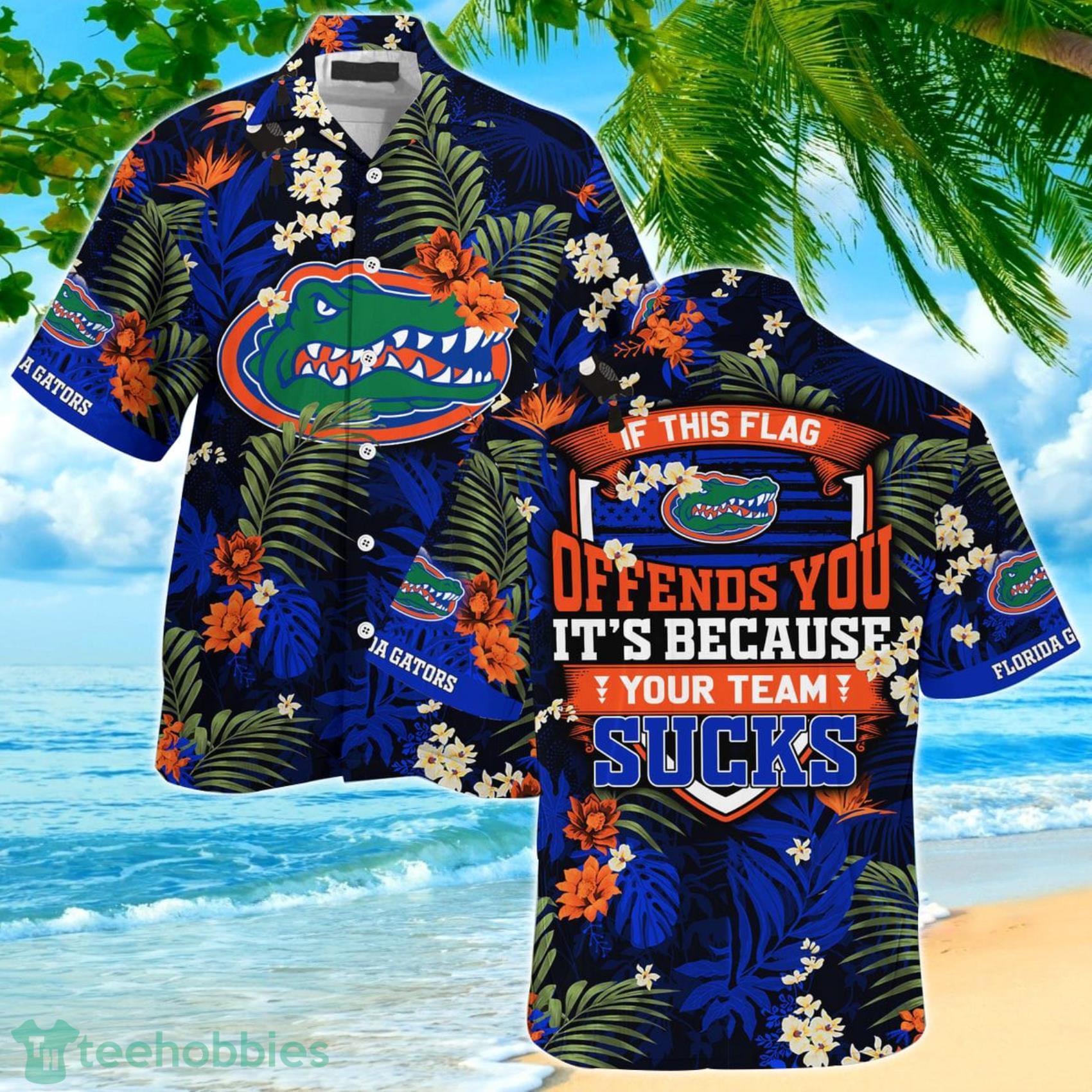 Florida Gators If This Flag Offends You Tropical Patterns Hawaiian Shirt And Short Product Photo 1