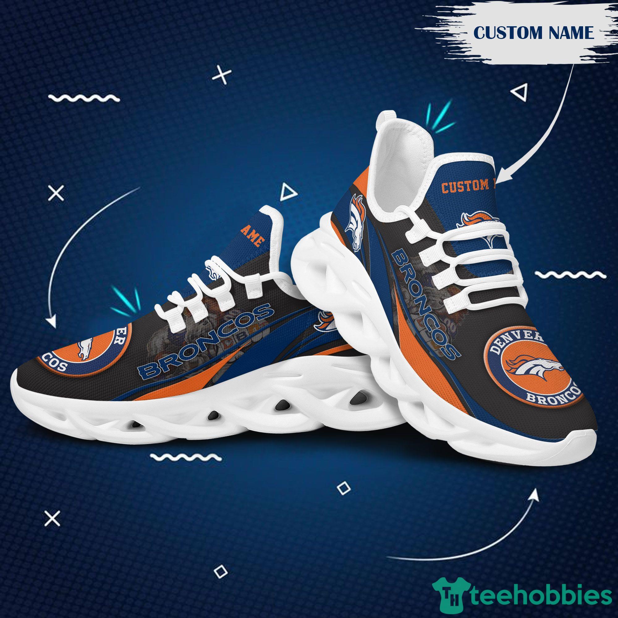 Denver Broncos Personalized Name For Fans Max Soul Shoes Men And Women  Running Sneakers