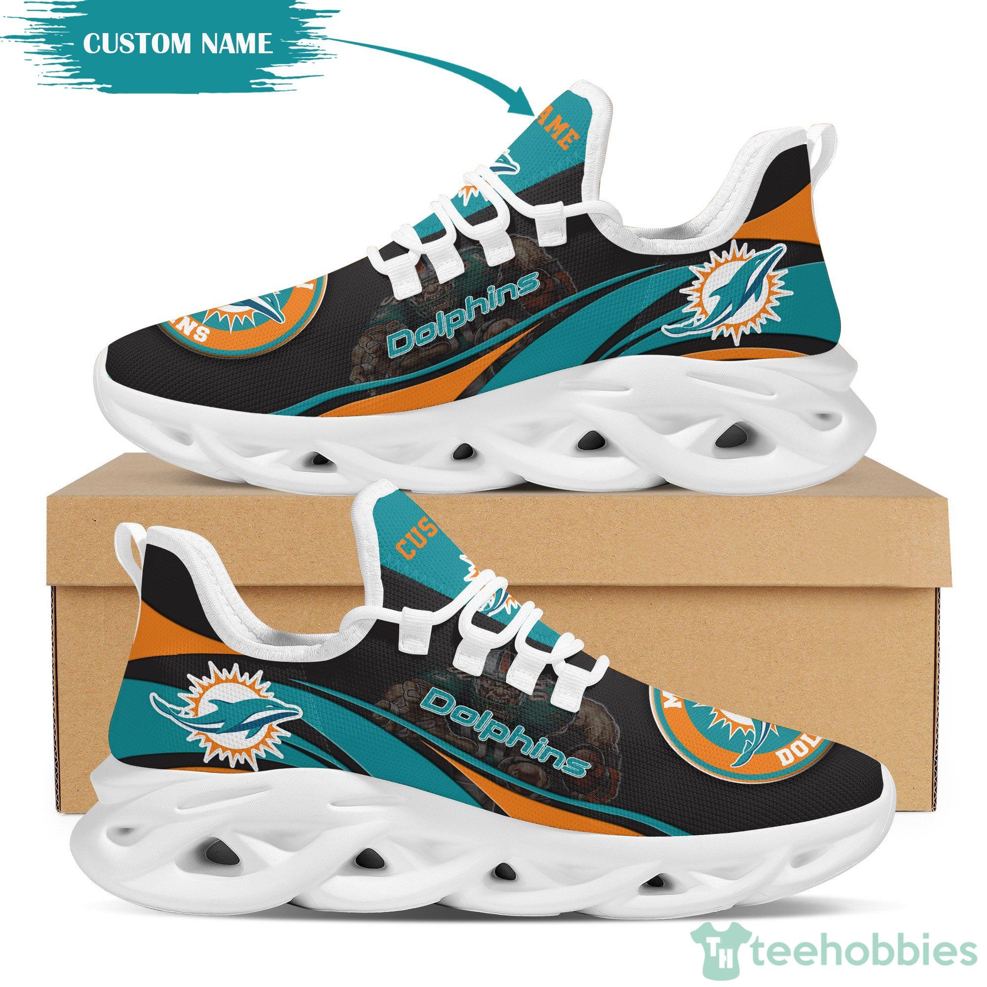 Miami Dolphins Max Soul Shoes Style 2 Custom Name Running Sneakers For Fans  Gift - Freedomdesign