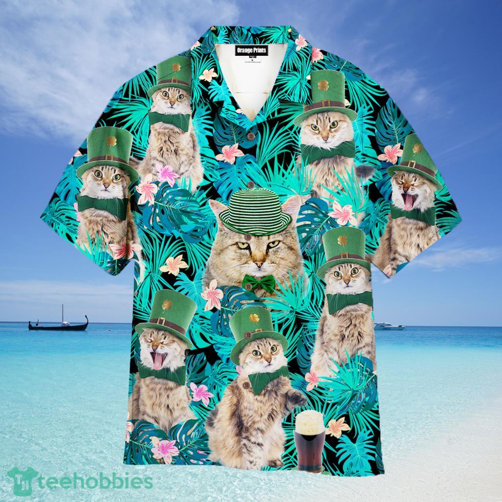 Cat themed 2024 hawaiian shirt