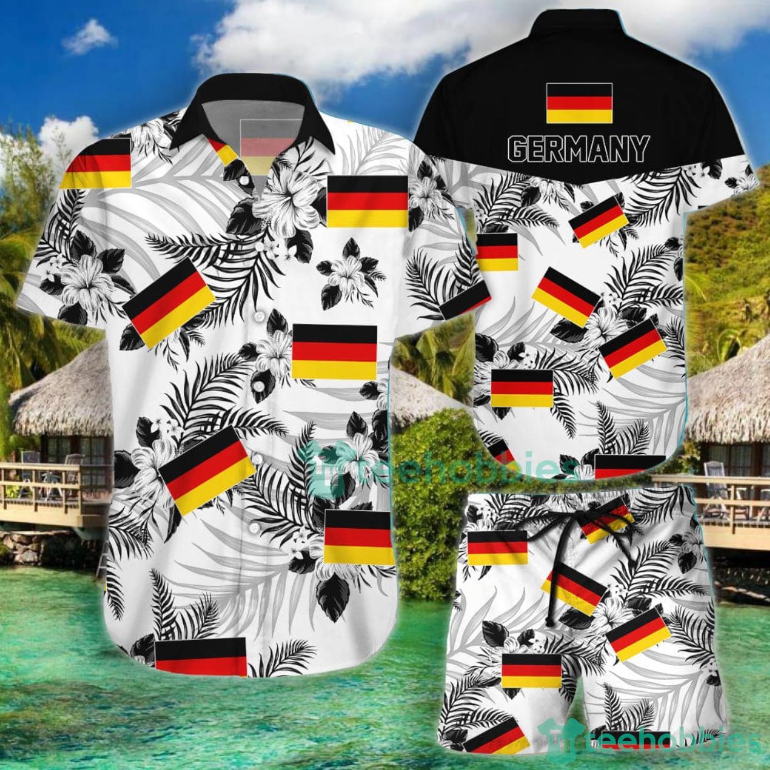 Germany National Soccer Team Qatar World Cup 2022 Season Winter World Cup Hawaiian Shirt And Short For Fans Product Photo 1 Germany National Soccer Team Qatar World Cup 2022 Season Winter World Cup Hawaiian Shirt And Short For Fans Product Photo 1