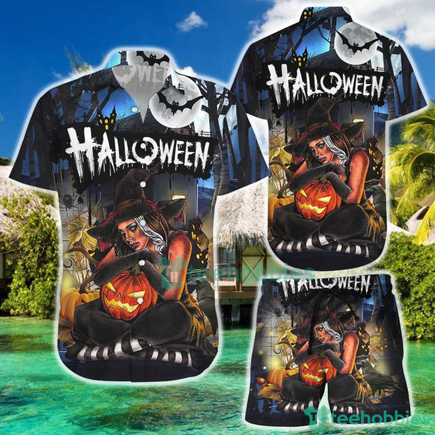 Scary Pumpkin Hawaiian Shirt For Halloween Night