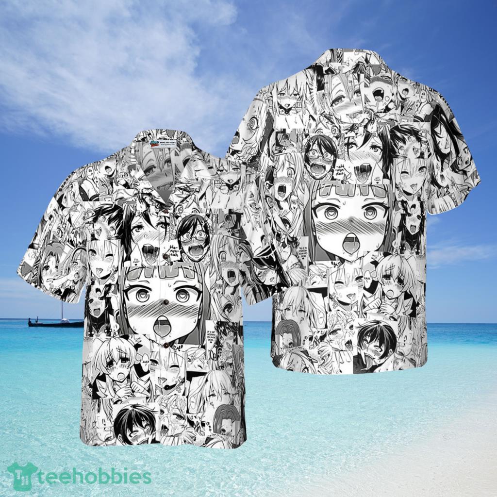 Luffy One Piece Button Up Hawaiian Shirt - AnimeBape