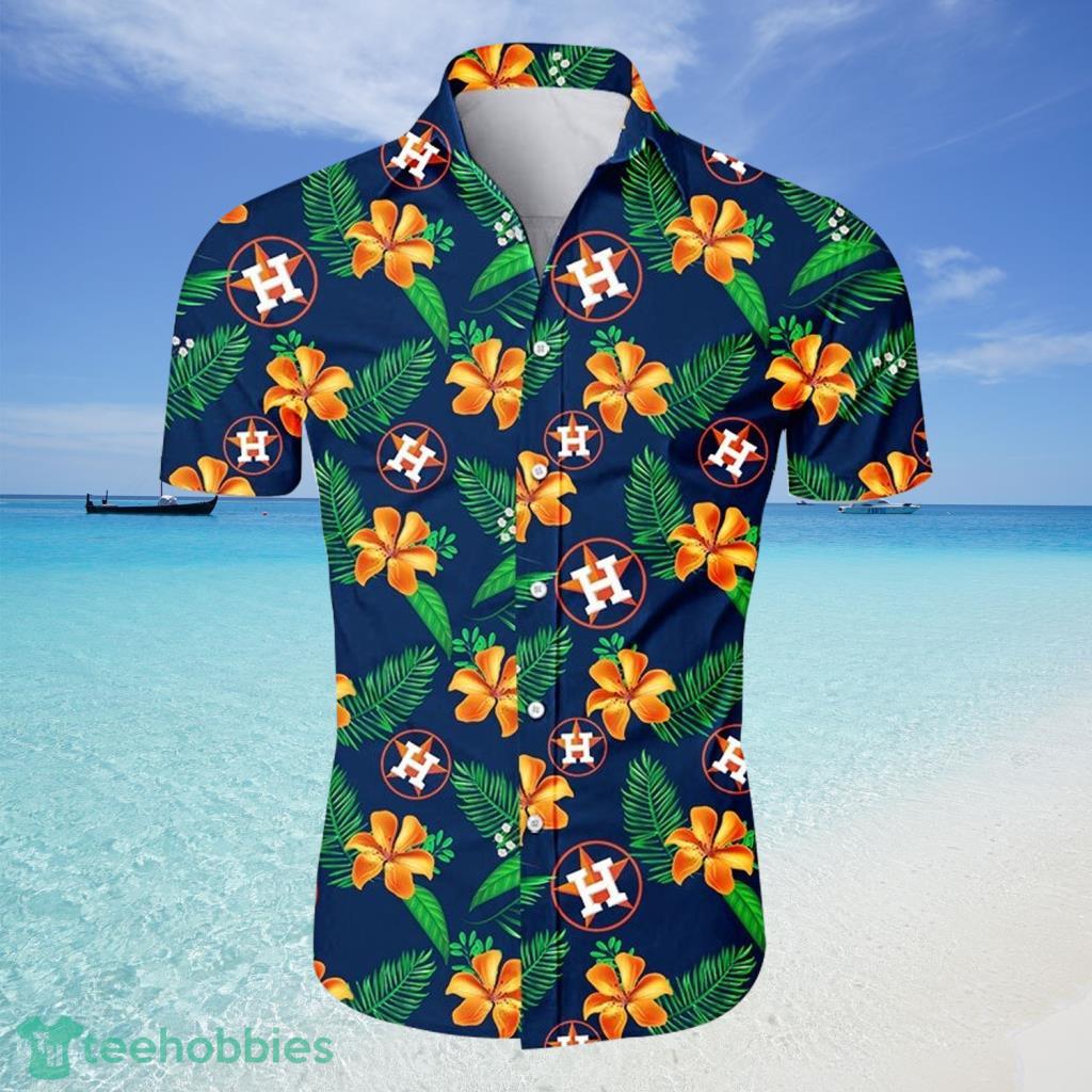 Houston Astros MLB Hawaiian Shirt Tropical Flower For Fans Product Photo 1