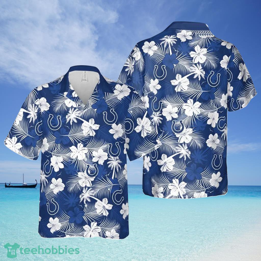 Indianapolis Colts NFL Aloha Tropical Hawaiian Shirt - Indianapolis Colts NFL Aloha Tropical Hawaiian Shirt